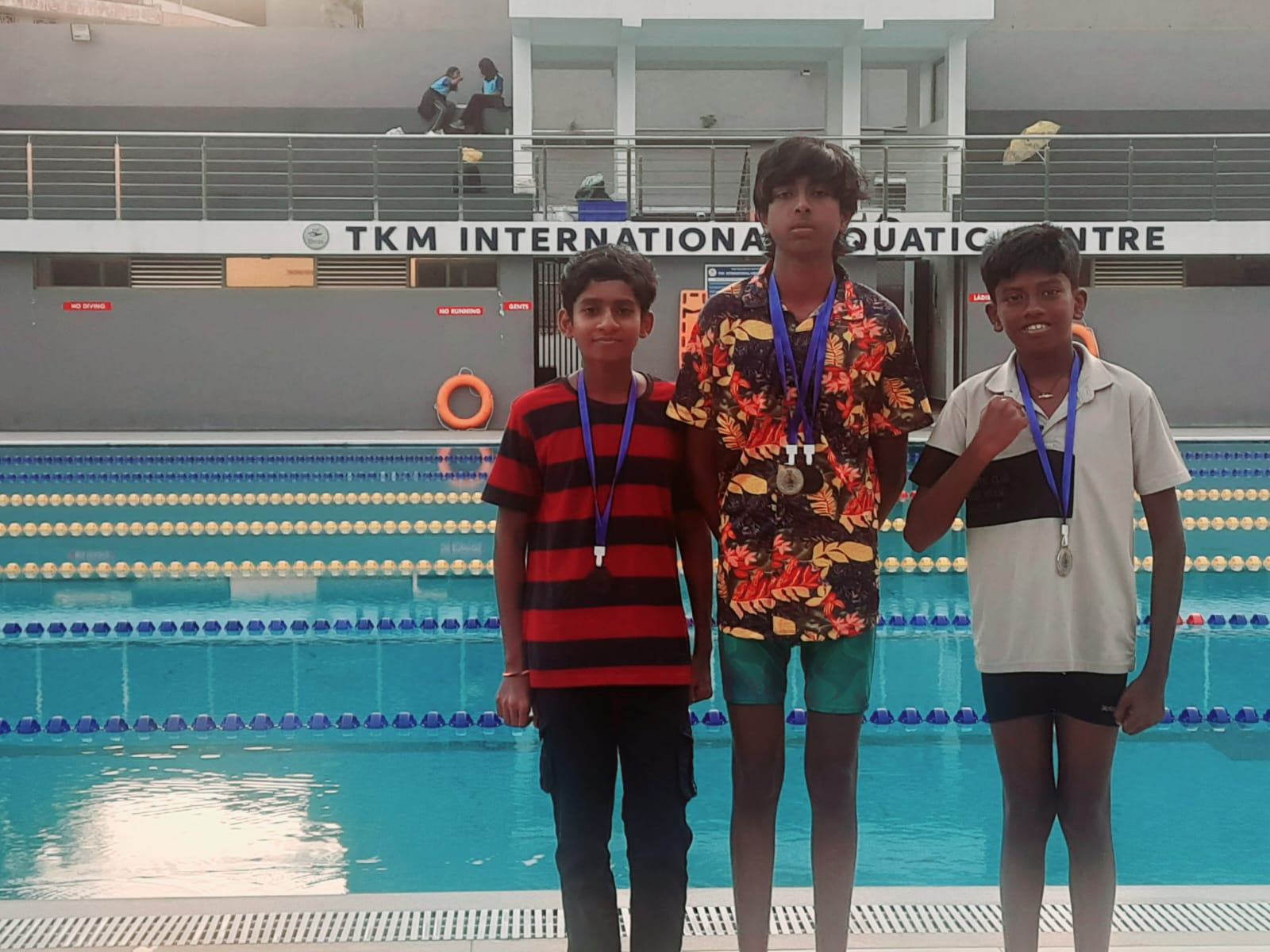 Mahadev, Alex & Adhith Rajesh – Aquatic Championship Kollam Medal Winners